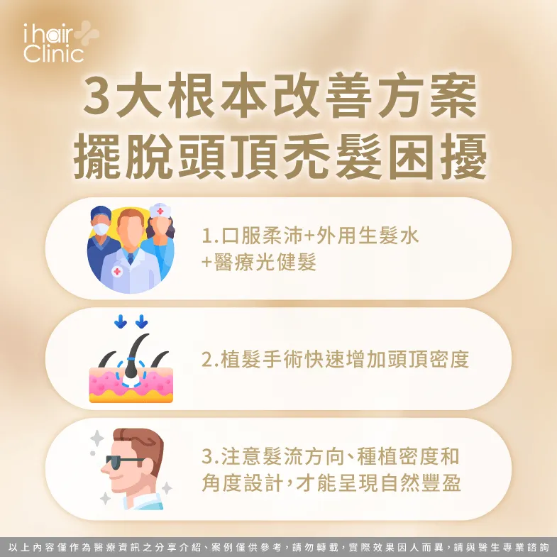 3大根本改善方案-頭頂稀疏髮型