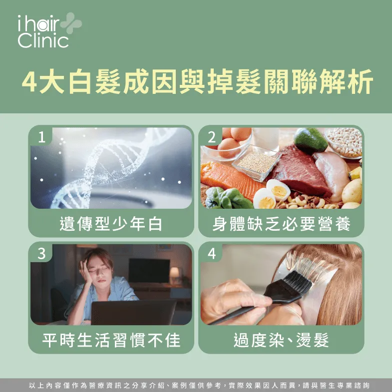 少年白與禿頭的4大關聯解析-少年白頭髮原因