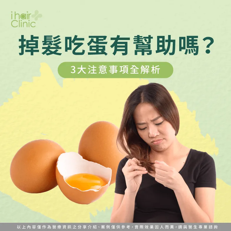 3重點解析吃蛋對頭髮的影響-掉髮 吃蛋