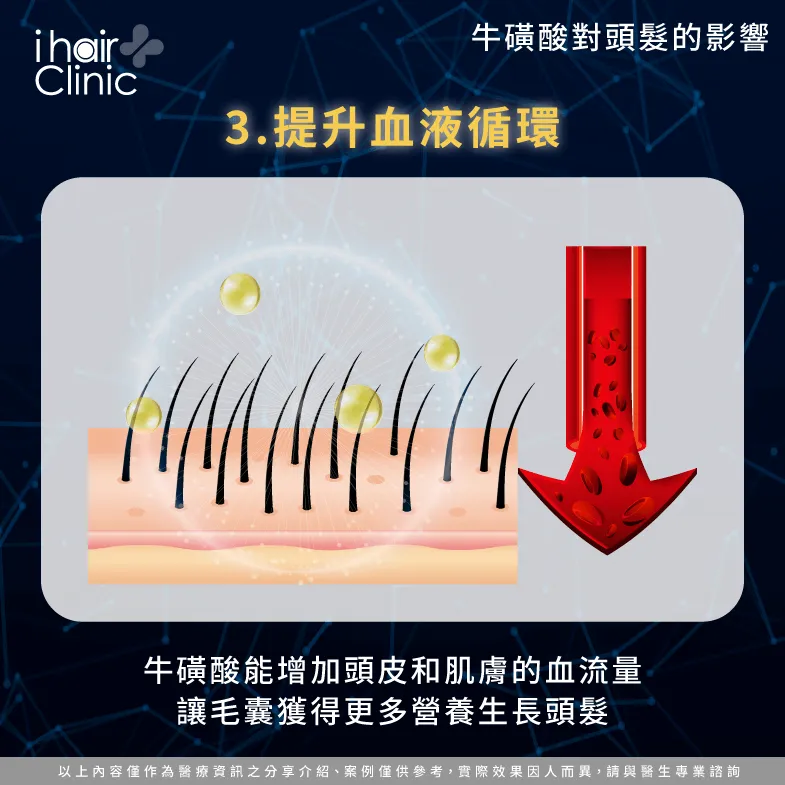 提升血液循環-牛磺酸可以改善掉髮嗎