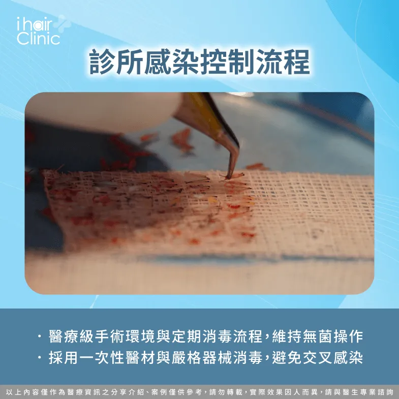 降低感染風險手術流程-植髮會感染嗎