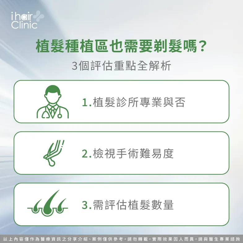 3個重點分析植髮種植區是否需剃髮-頭髮 種植