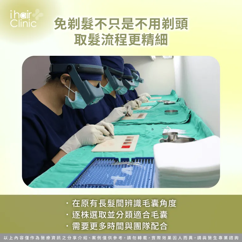 免剃髮取髮流程-免剃髮M型禿植髮比較貴嗎